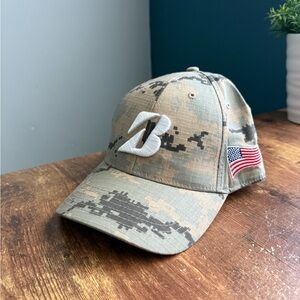 Bridgestone Digital Camo Golf Hat Cap USA Flag Patriot SnapBack Malbon Rhoback